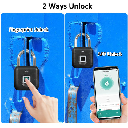 Anti theft electronic fingerprint padlock