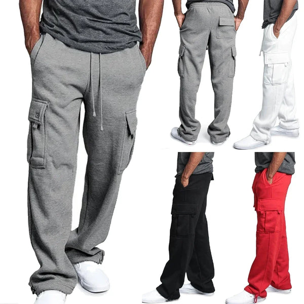Winter Fleece Cargo Jogger Pants