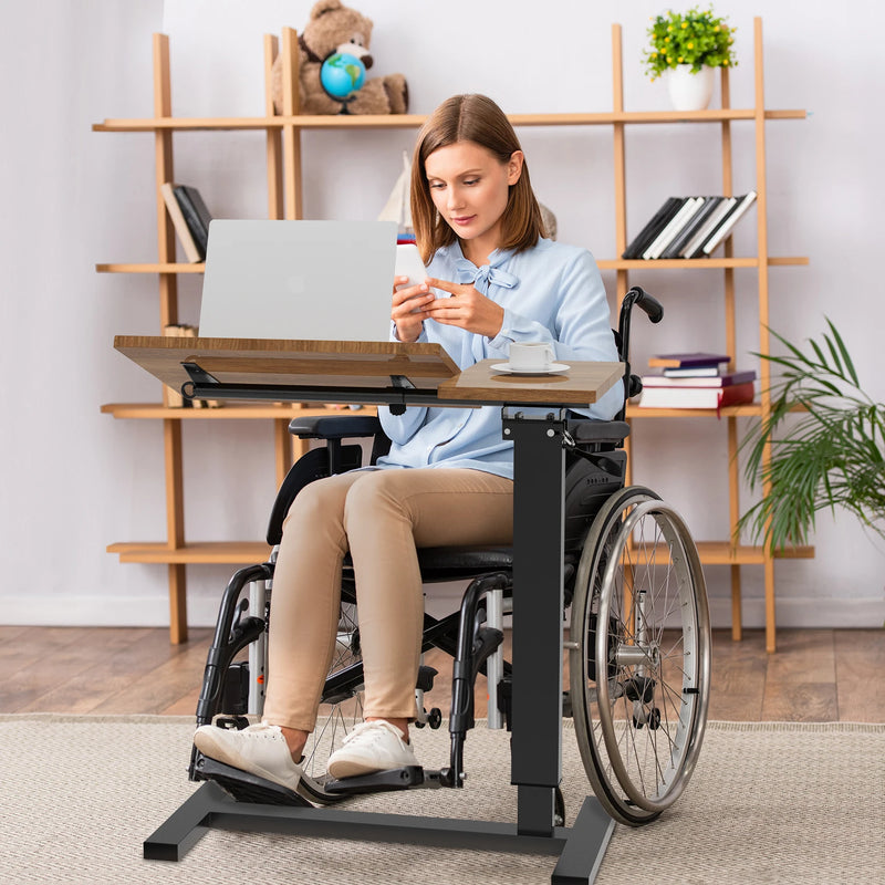 Adjustable Overbed Bedside Laptop Table