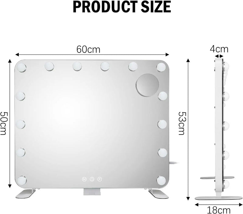 Lighted Makeup Mirror with 14 Dimmable LED Bulbs