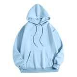 Women's Fleece Hooded Flower Embroidered Sweatshirt