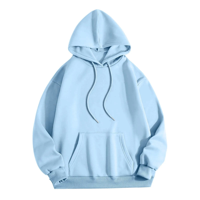 Women's Fleece Hooded Flower Embroidered Sweatshirt