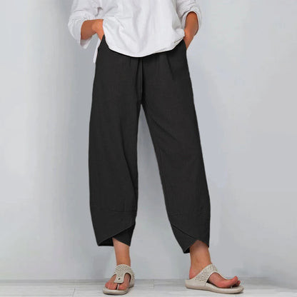 Vintage cotton and linen loose harem pants
