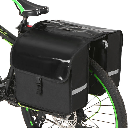 Cycling double side rear rack