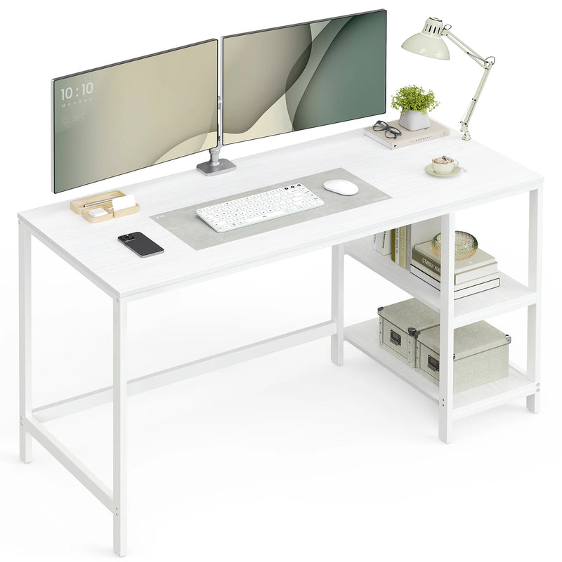Computer Desk with 2 Shelves