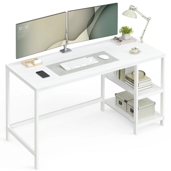 Computer Desk with 2 Shelves