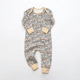 Long Sleeves Soft Cotton Newborn Jumpsuit