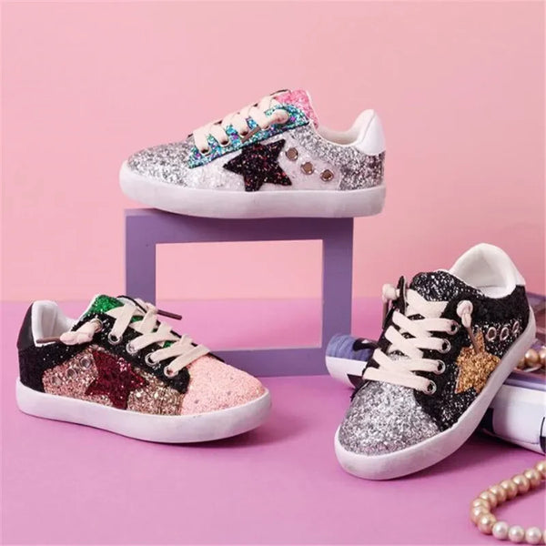 Fashion Glitter Star Kid's Sneakers