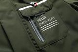 Breathable Windproof Zipper Long Sleeve Coat
