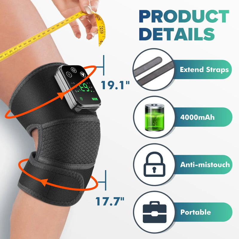 Knee Heating Joint Physiotherapy Hot Compress Vibration Massager