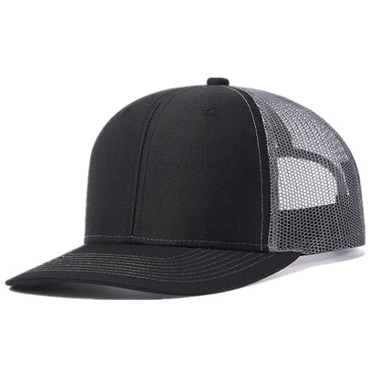 Breathable curved brim style trucker cap
