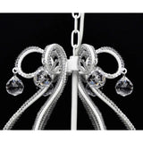Elegant White Chandelier with 2300 Crystals