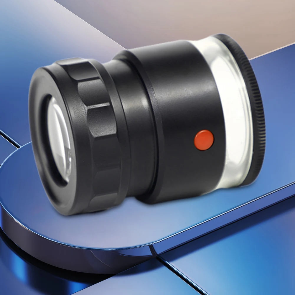 Jewelers magnifying glass with led & uv lights