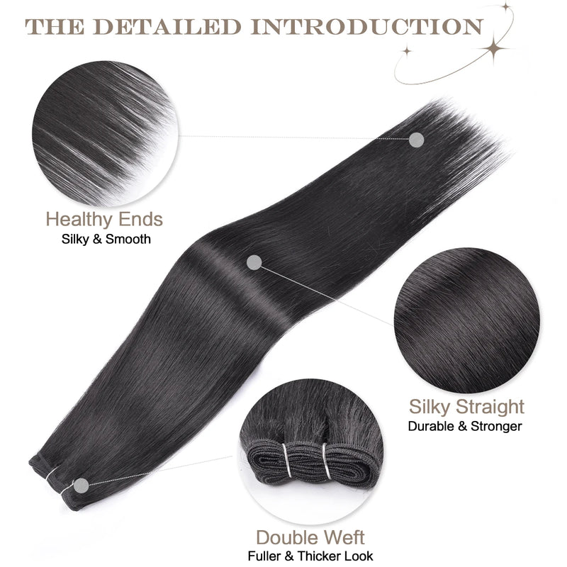 Synthetic Straight Hair Bundles
