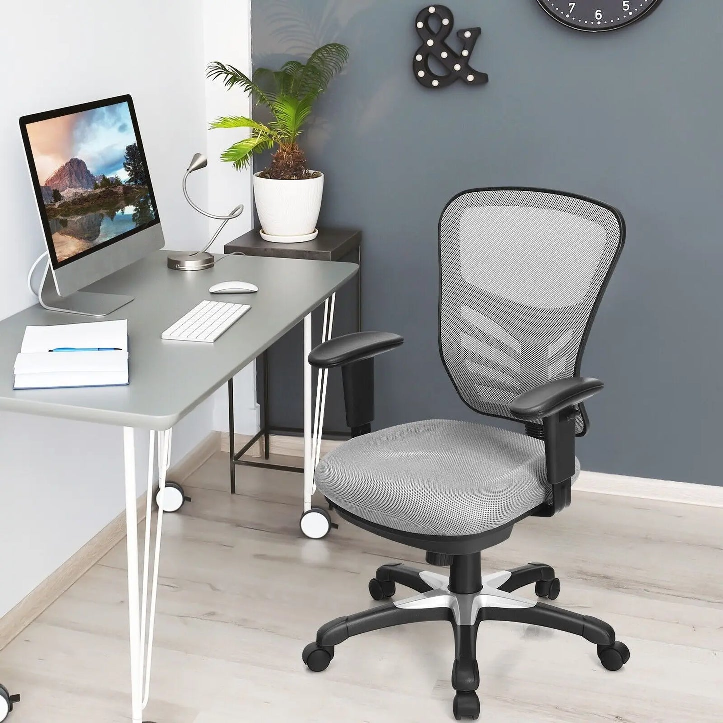 Reclining mesh office chair