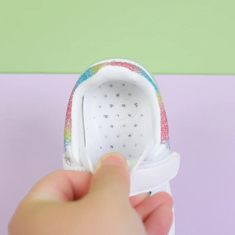Fashion rainbow colorful casual shoes