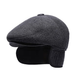 5 Panels Beret Hat with Ear Flaps