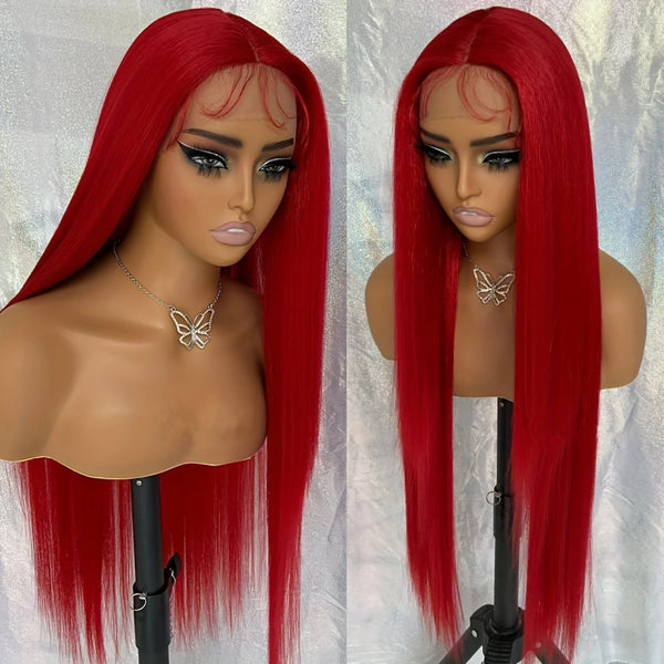 Long Straight Synthetic Lace Front Wig