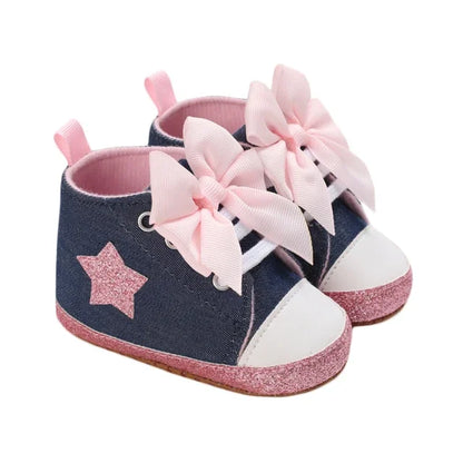 Leopard star printed baby shoes