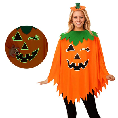Luminous Pumpkin Cape Halloween Costumes