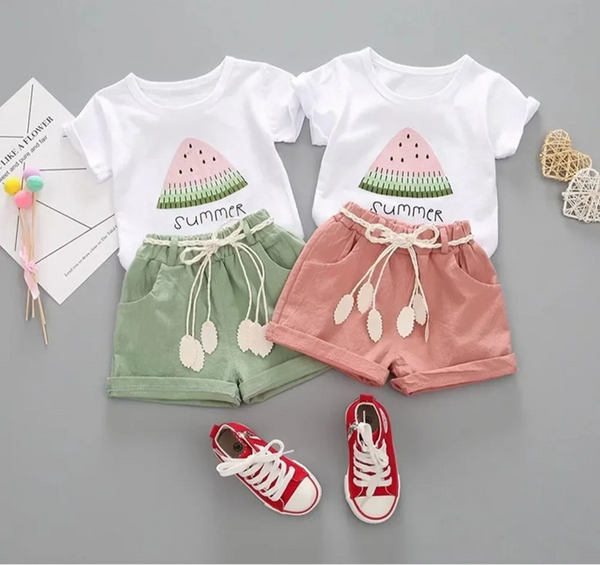 Summer Baby Girls Clothing Set