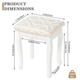 Lovely Bedroom Padded Dressing Table Stool