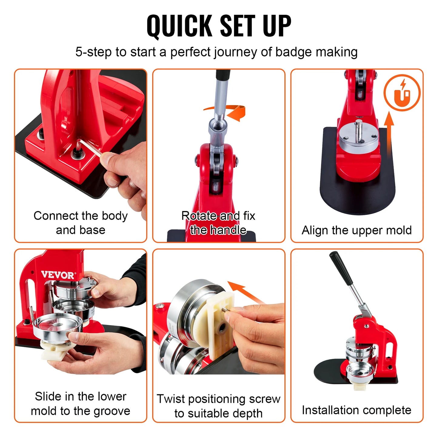 Badge Maker Machine DIY Button Pin