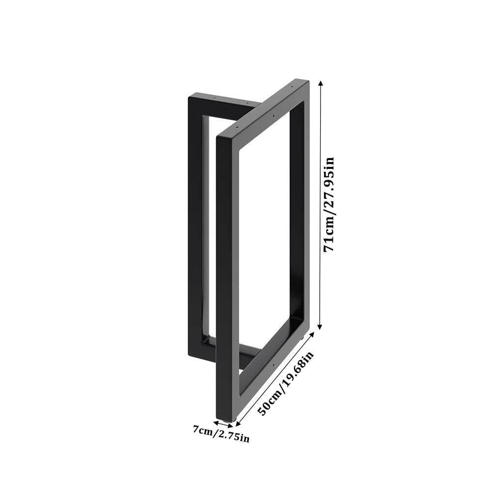 Anti-slip height metal table legs