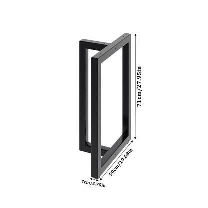 Anti-slip height metal table legs