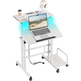 Height Adjustable Laptop Rolling Sit-Stand