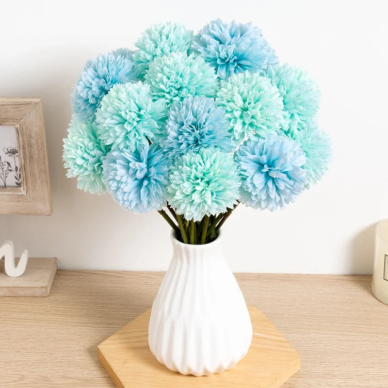 11pcs silk dandelion flower ball