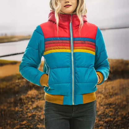 Women's trendy hooded parkas jacket