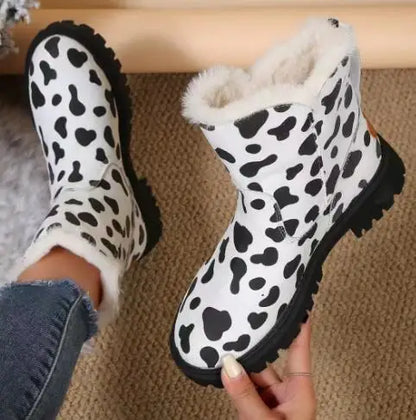 Women's winter fleece warm snow boot
