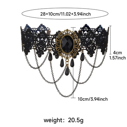 Gothic Style Choker Halloween Necklace