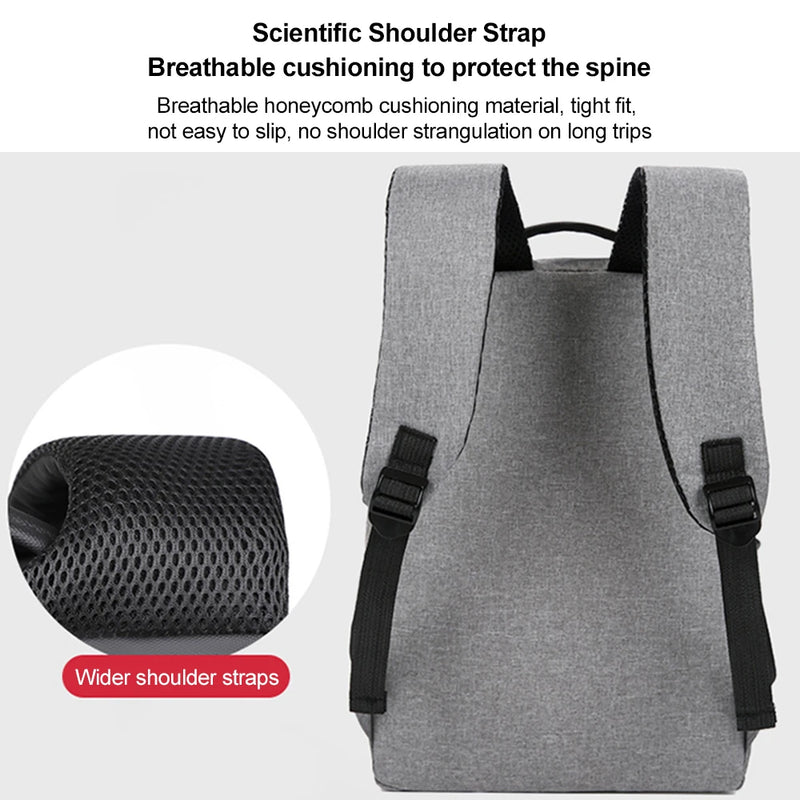 Large Capacity Multi-Pocket Laptop & Tablet Backpack