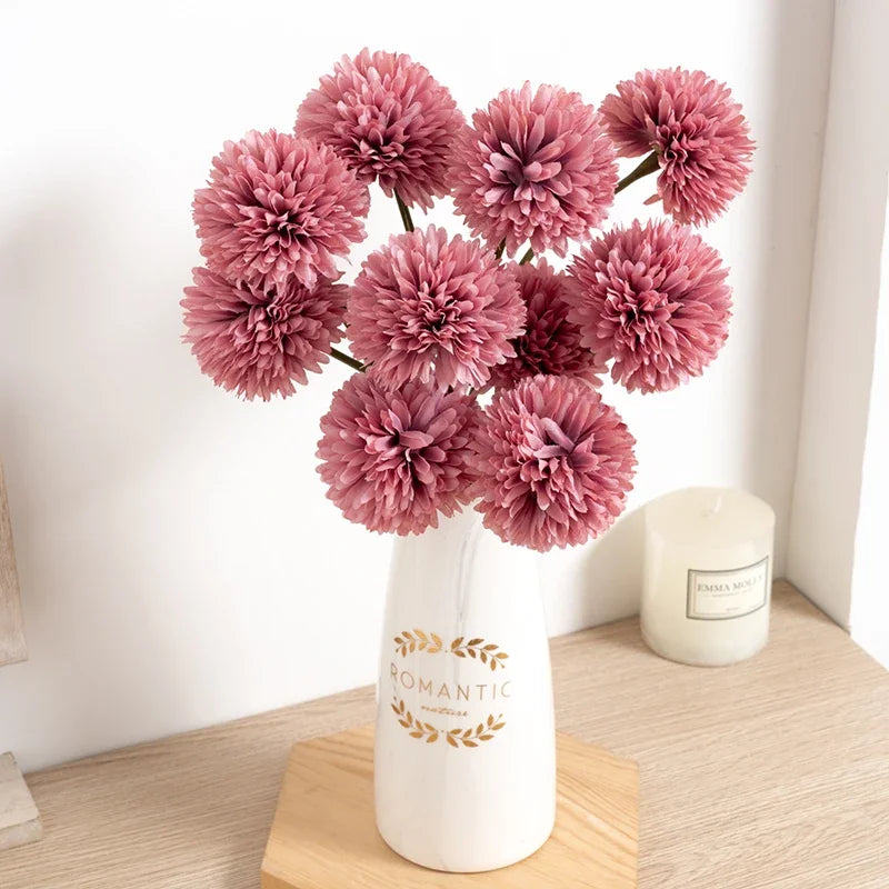 11pcs silk dandelion flower ball