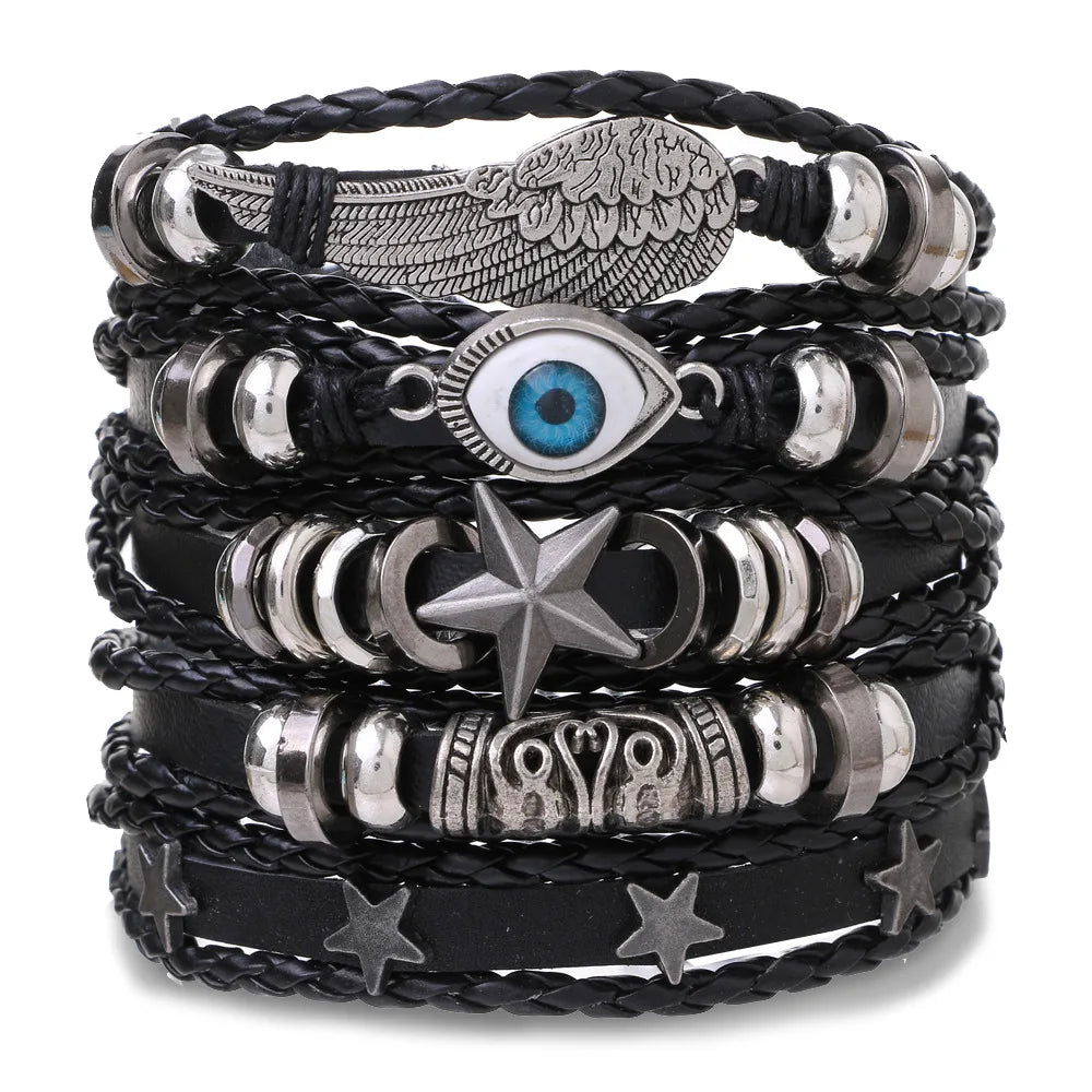 Fashion Multi-layer Beaded Leather Bracelet