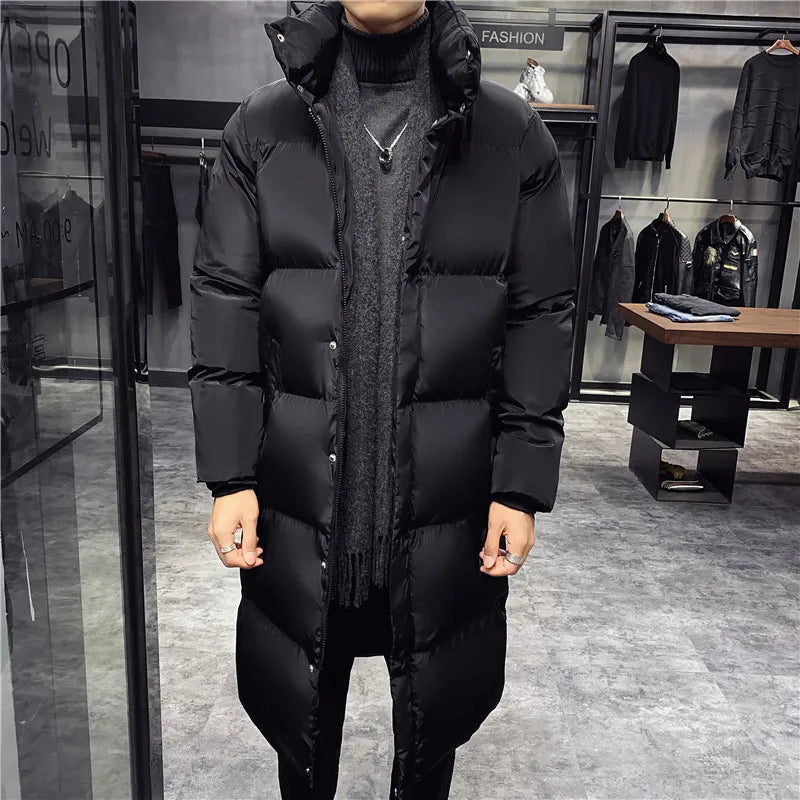 Men's High Quality Fashion Parka Long Coat