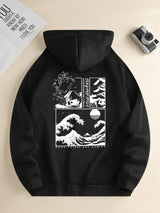 Men's Landscape Print Long Sleeve Hoody