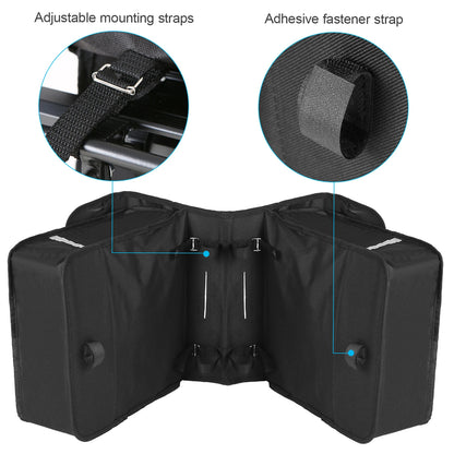 Cycling double side rear rack
