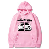 Manga Print Loose Long Sleeve Hoodie