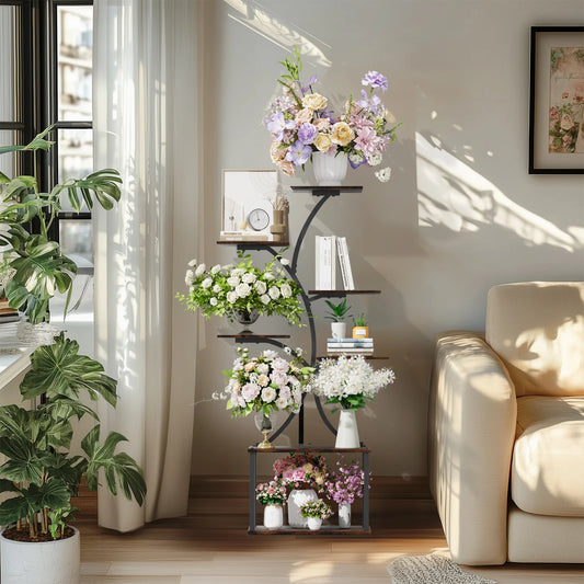 Unique vintage metal plant flower holder
