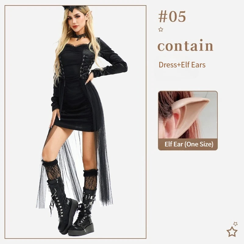 Dark Gothic Punk Style Halloween Costume