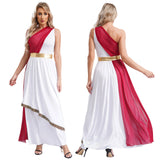 One Shoulder Chiffon Overlay Vintage Dress