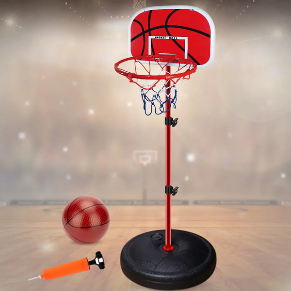 Adjustable Basketball Hoop with Ball and Pump