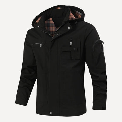 Breathable windproof zipper long sleeve coat