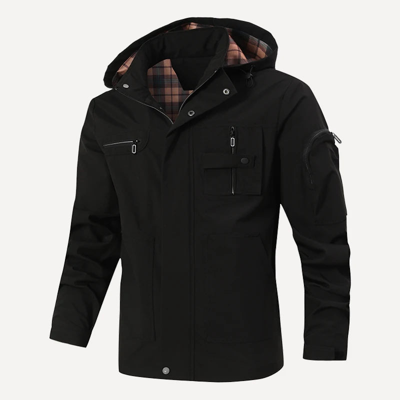 Breathable Windproof Zipper Long Sleeve Coat