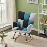 Modern Tufted Upholstered Rocking Chair