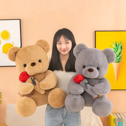 Valentine's day roses teddy bear