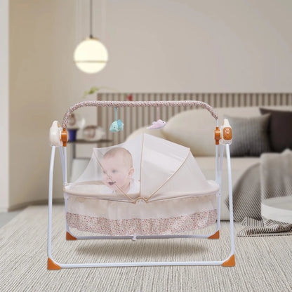 Electric baby swing bed crib